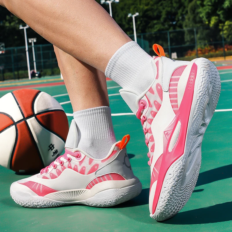 

Professional Outdoor Basketball Shoes High Resilience Midsole Ankle Protective Design Non Slip Wear Resistant Perfect For Match