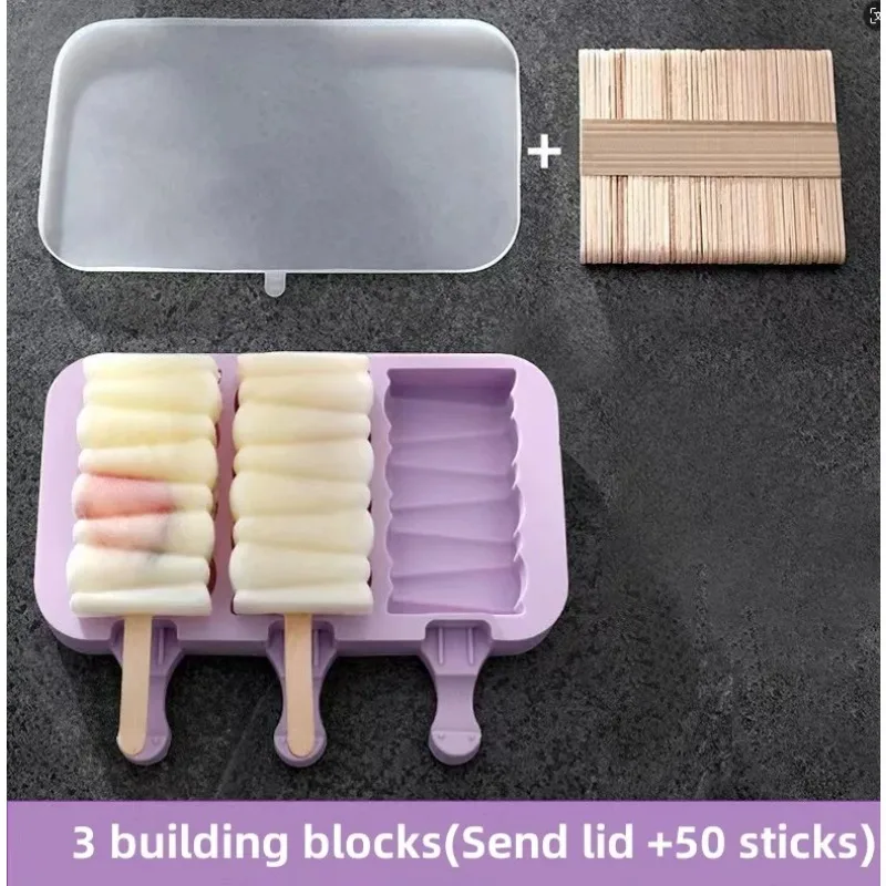 Ice Cream Molds Silicone Popsicle Mold DIY Dessert Mould Form for Popsicle Mould Cakesicle Mold Silicone Mold Ice Cube Maker