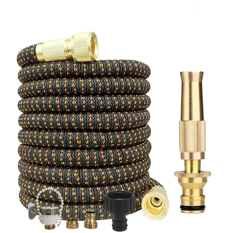 Garden Water Pipe Is Extendable, With A Pure Copper Direct Spray Gun, Used For Garden Irrigation And Car Washing