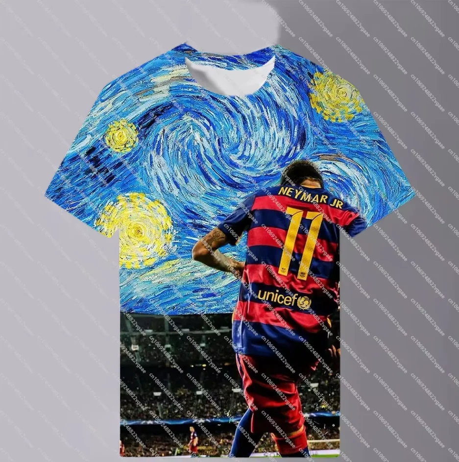 

Football Jersey 11 Male Top Neymar Clothes T Shirt Riyadh Men Adult Teenager Soccer Boys Tee Gift Van Gogh Sunflowers Art Unisex
