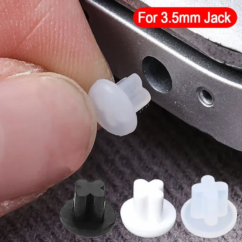 1/5/10/20 buah 3.5mm Headphone lubang Jack silikon steker debu untuk Audio mikrofon antarmuka anti-debu sumbat penutup debu