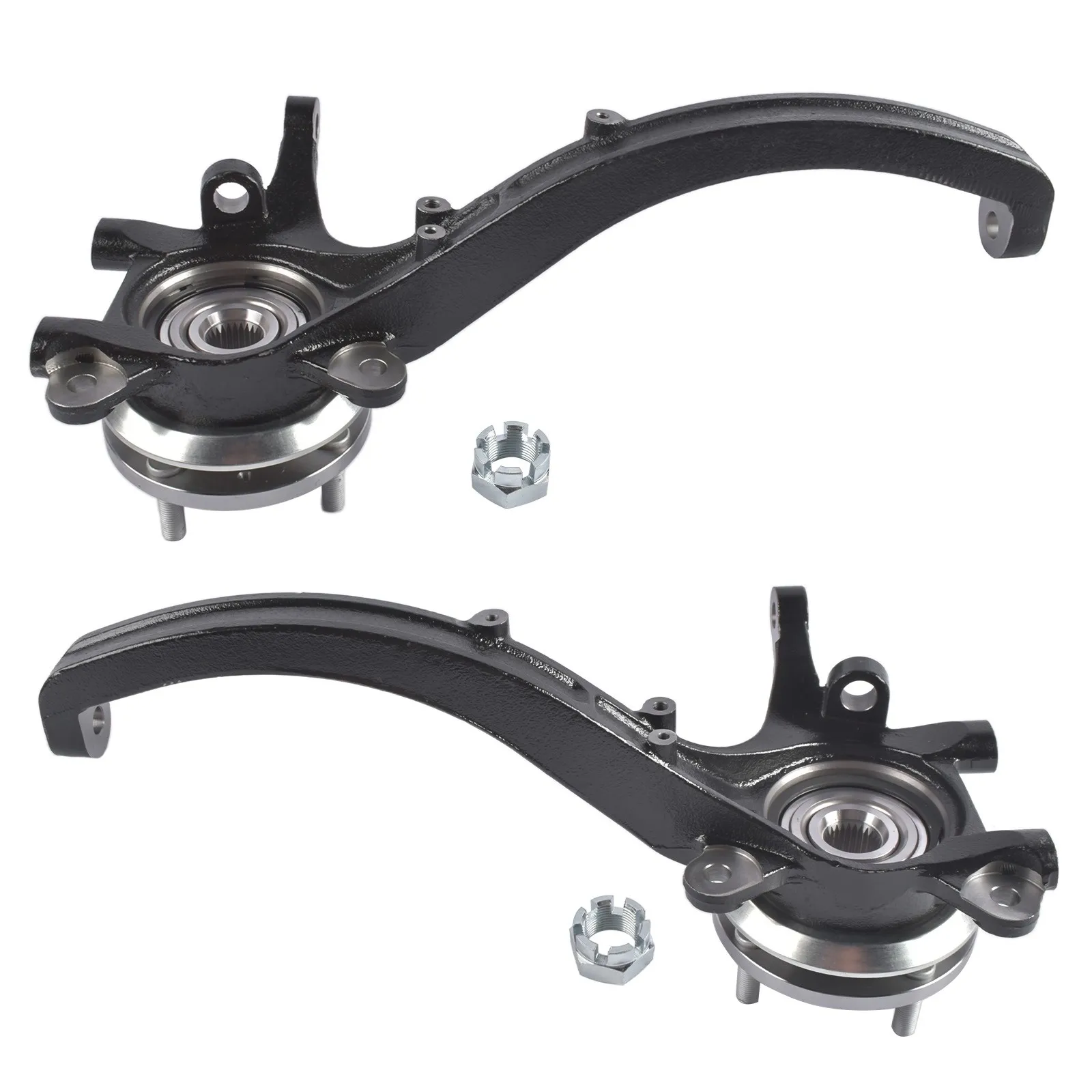 AP02 Pair Front Steering Knuckle & Wheel Hub Bearing Assembly for Kia Optima Hyundai Sonata 2002-2005 5171539600 5171639600