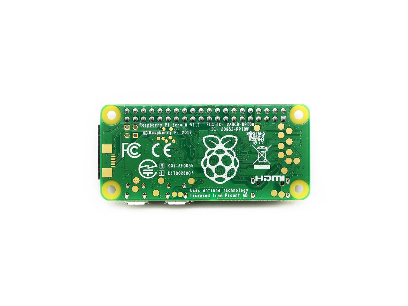 TopElec Waveshare Wholesale In Stock Official Original Onboard WiFi Raspberry Pi Zero WH 512MB RAM Wireless LAN