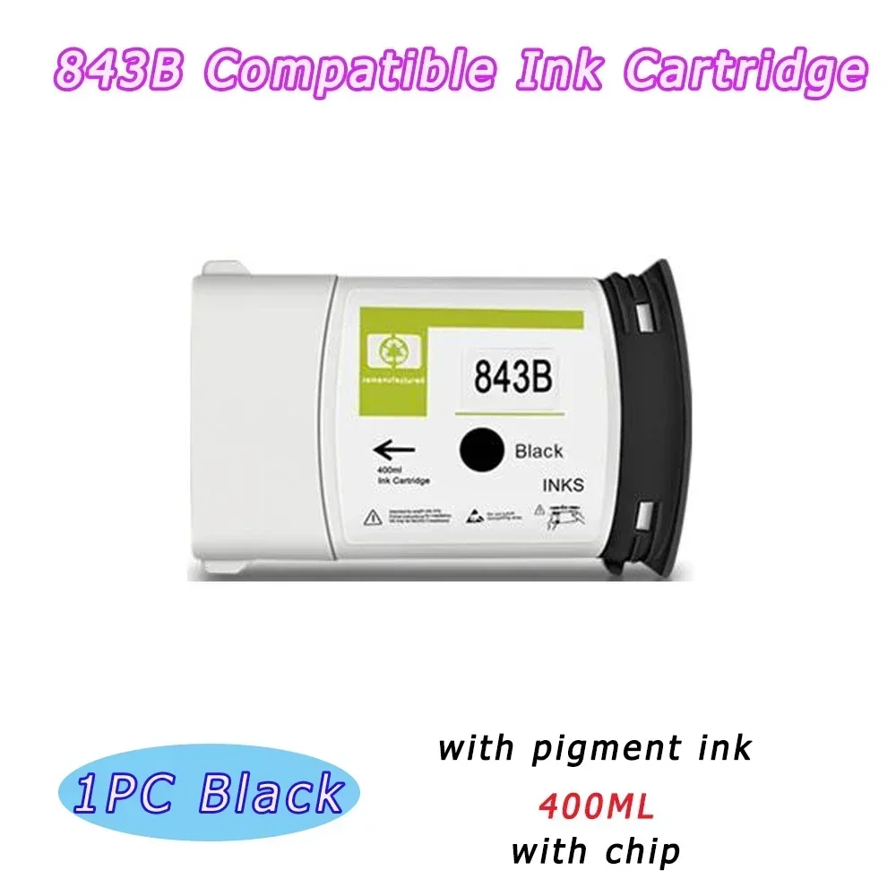 Printer 843 843B Cartridge Kit For HP Compatible Ink Cartridge with Full Pigment Ink For HP PageWide XL 4000 4100 4500 5000 5100