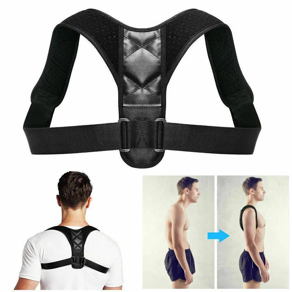 Adjustable Back Shoulder Posture Corrector Belt Clavicle Spine Support Reshape Your Body Home Office Sport Upper Back Neck Brace