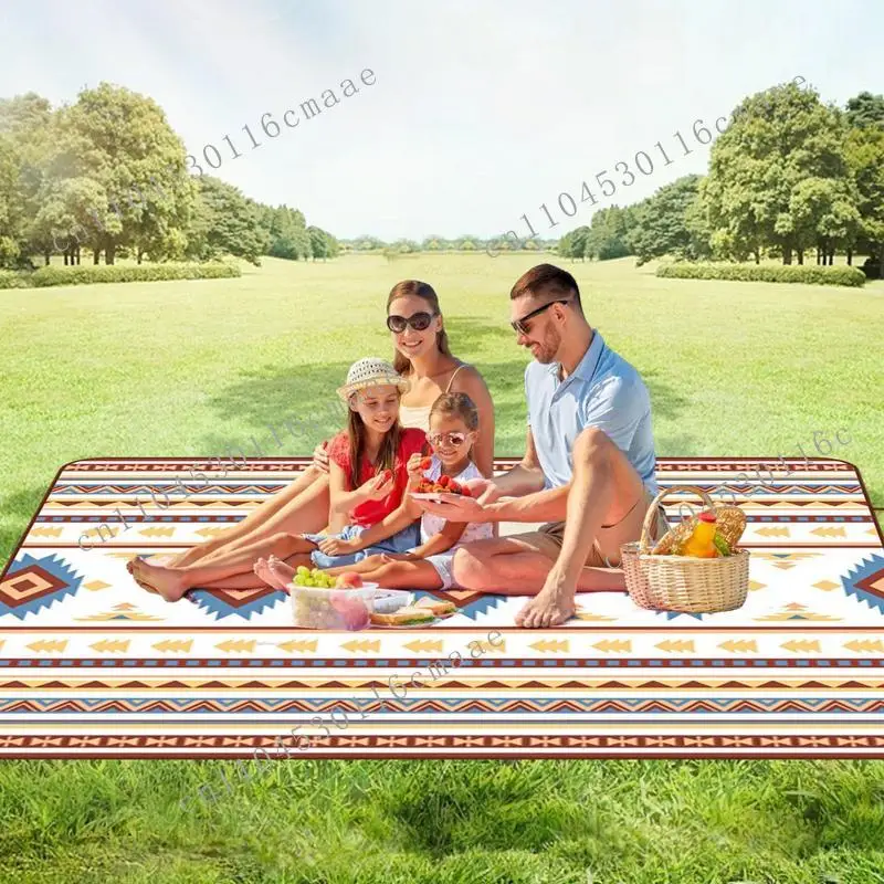 New Cotton Blanket, Waterproof and Sand Proof Beach Picnic , Foldable Mat,  Mat with Storage Bag