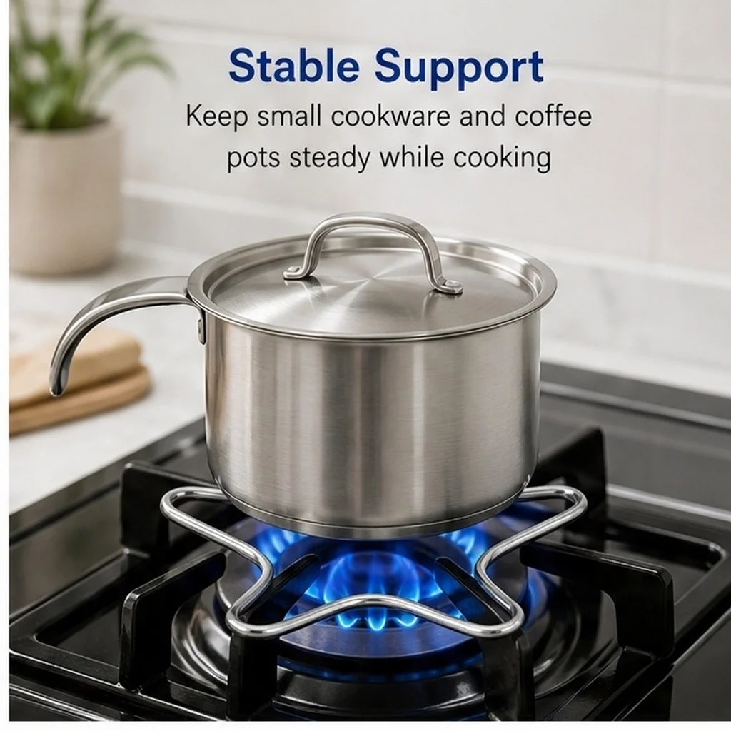 Burner Grate For Small Pans Cooktop Support Rack Gas Insert Pot Stabilizer Stove Cookware Reducer Heat Conducting Plate Pots