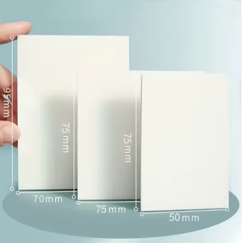 Creative Transparent PET Waterproof Self-Adhesive Notepad with 50 Sheets, Clear See-Through Sticky Memo Notes, Multi-Functional