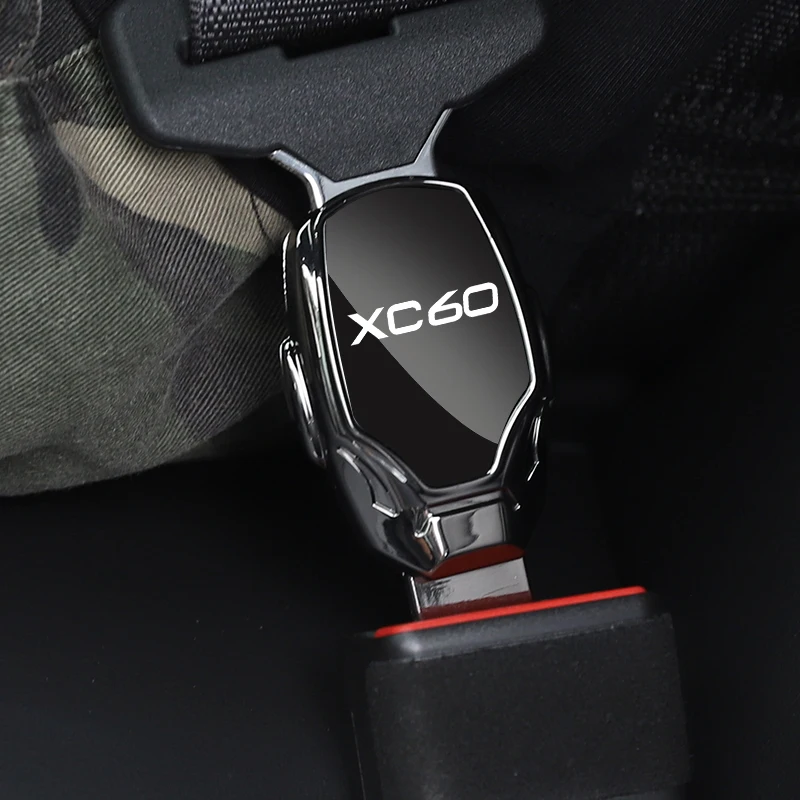 1pcs Car seat belt locker carabiner extender insurance belt insert buckle for Volvo XC60