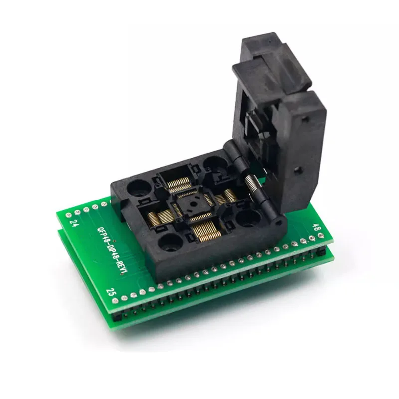0.5mm Pitch QFP48 LQFP48 TQFP48 To DIP48 IC Programming Test Socket Chip Burning Adapter