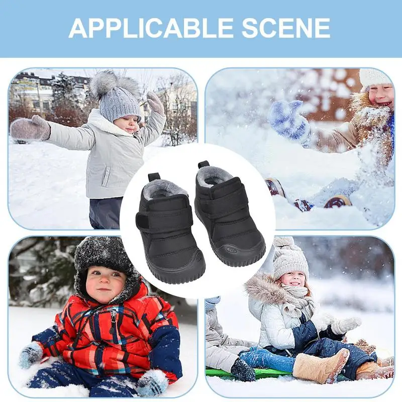 Winter Shoes For Kids Winter Waterproof Boot Shoes Slip Resistant Cold Weather Shoes Christmas Thanksgiving Gifts