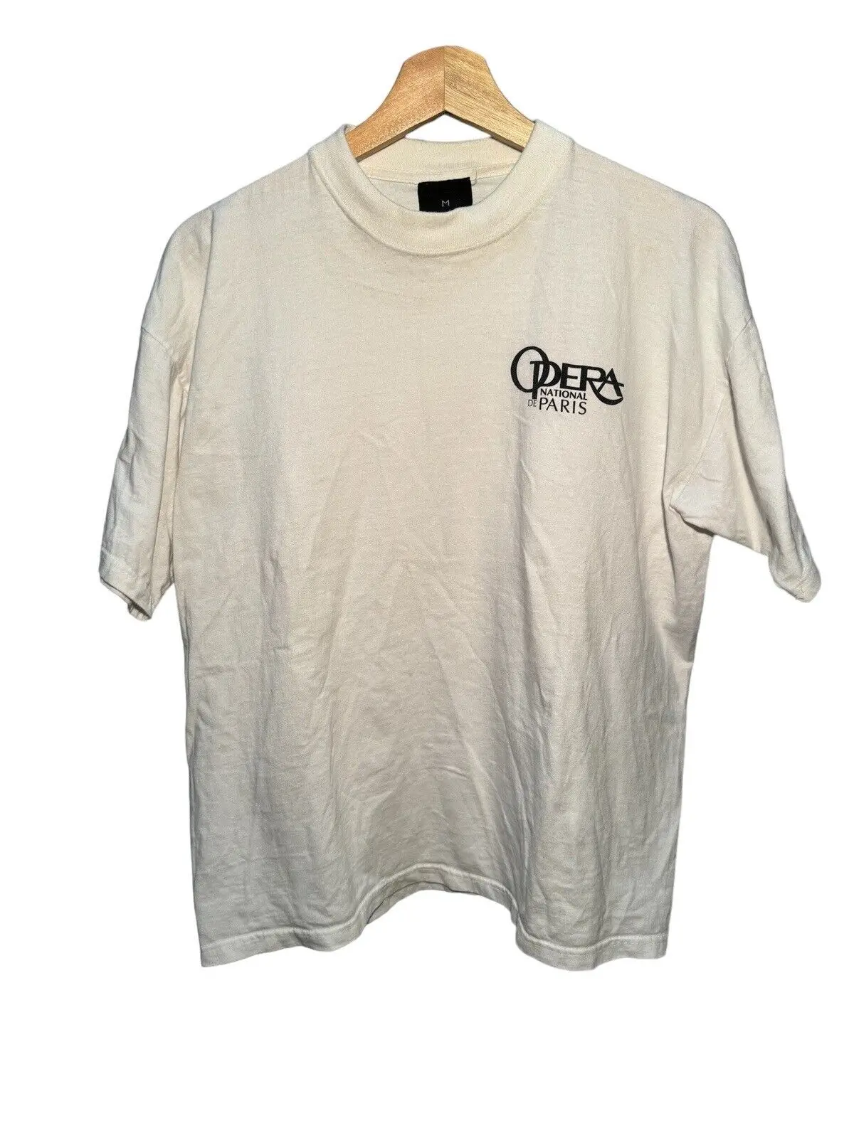 Vintage Opera National De Paris T-Shirt Size M White Rare