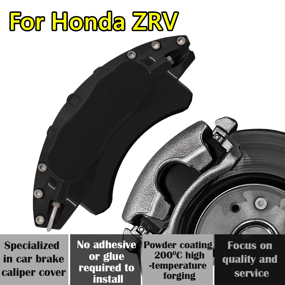 For Honda ZRV ZR-V Car Brake Caliper Cover Aluminum Alloy Metal Exterior Kit Fit 2.0L e:HEV 1.5T CVT 2023