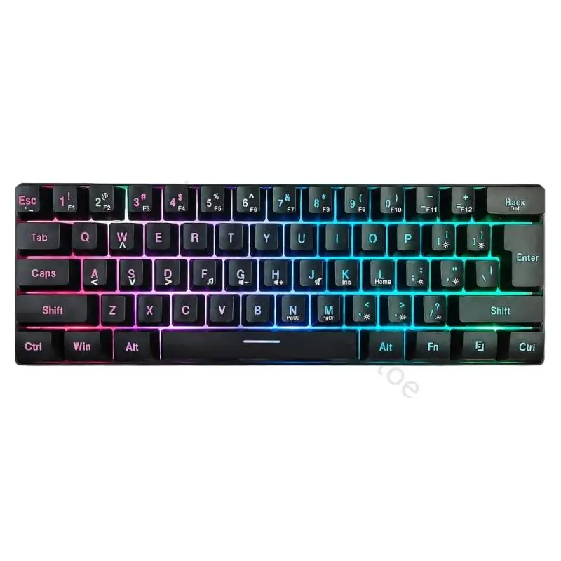 96BA Portable 60% Mechanical Gaming Keyboard for Desk Typing and Laptop Use Daily