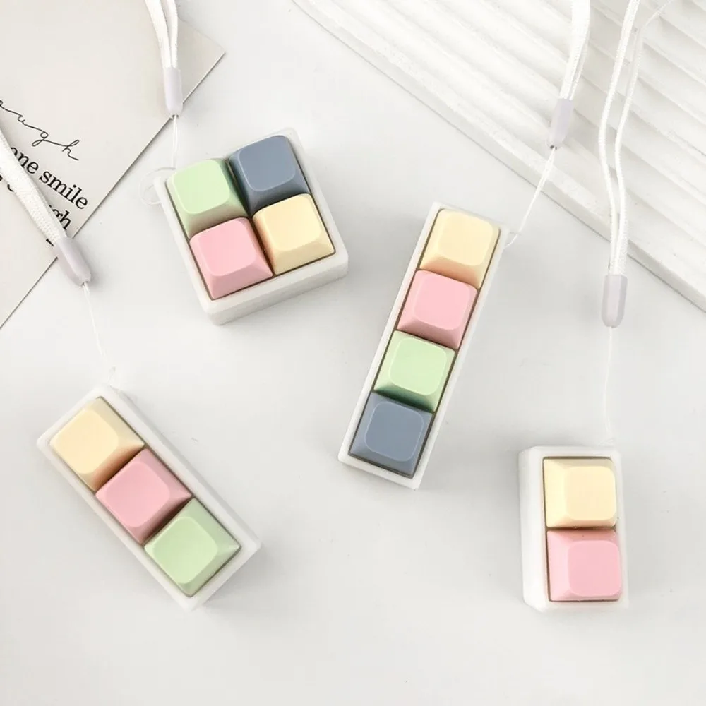 ของเล่นบีบ 2/3/4 ปุ่ม คีย์บอร์ดนิ้ว ปุ่มกด ของเล่นคลายเครียด พวงกุญแจ ของเล่นผ่อนคลายสำหรับผู้ใหญ่