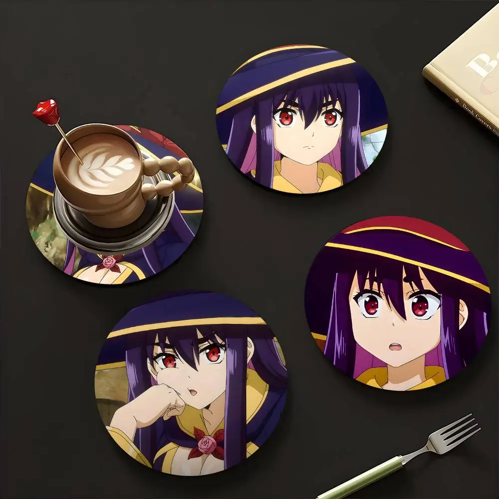 1pc Idola Avom Anime characters Wooden Coaster Colour Printing Cup Mat Home Desk Decoration Gifts