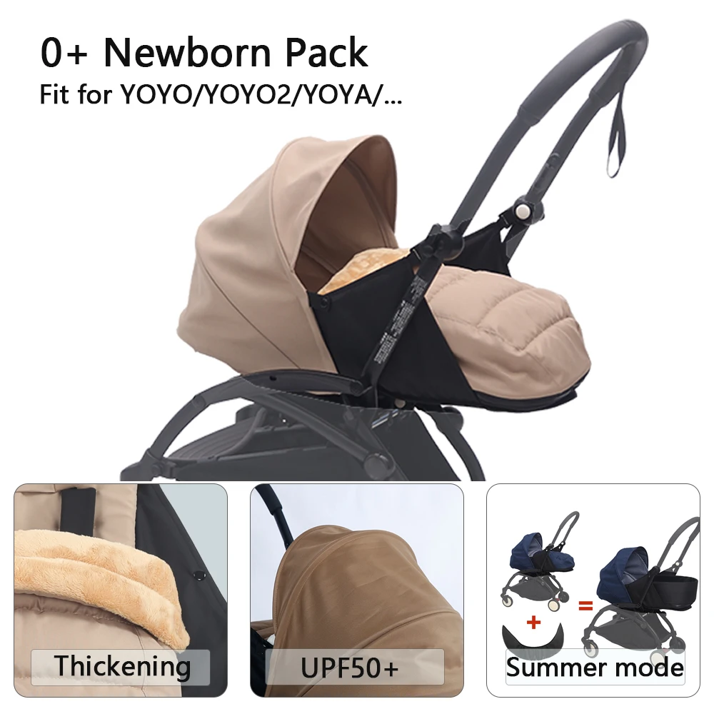 Winter Thicken 0+ Baby Newborn Pack Summer Usable 0-6M Sleeping Basket Fit for Stroller Yo2 Yo3 Baby Stroller Accessories