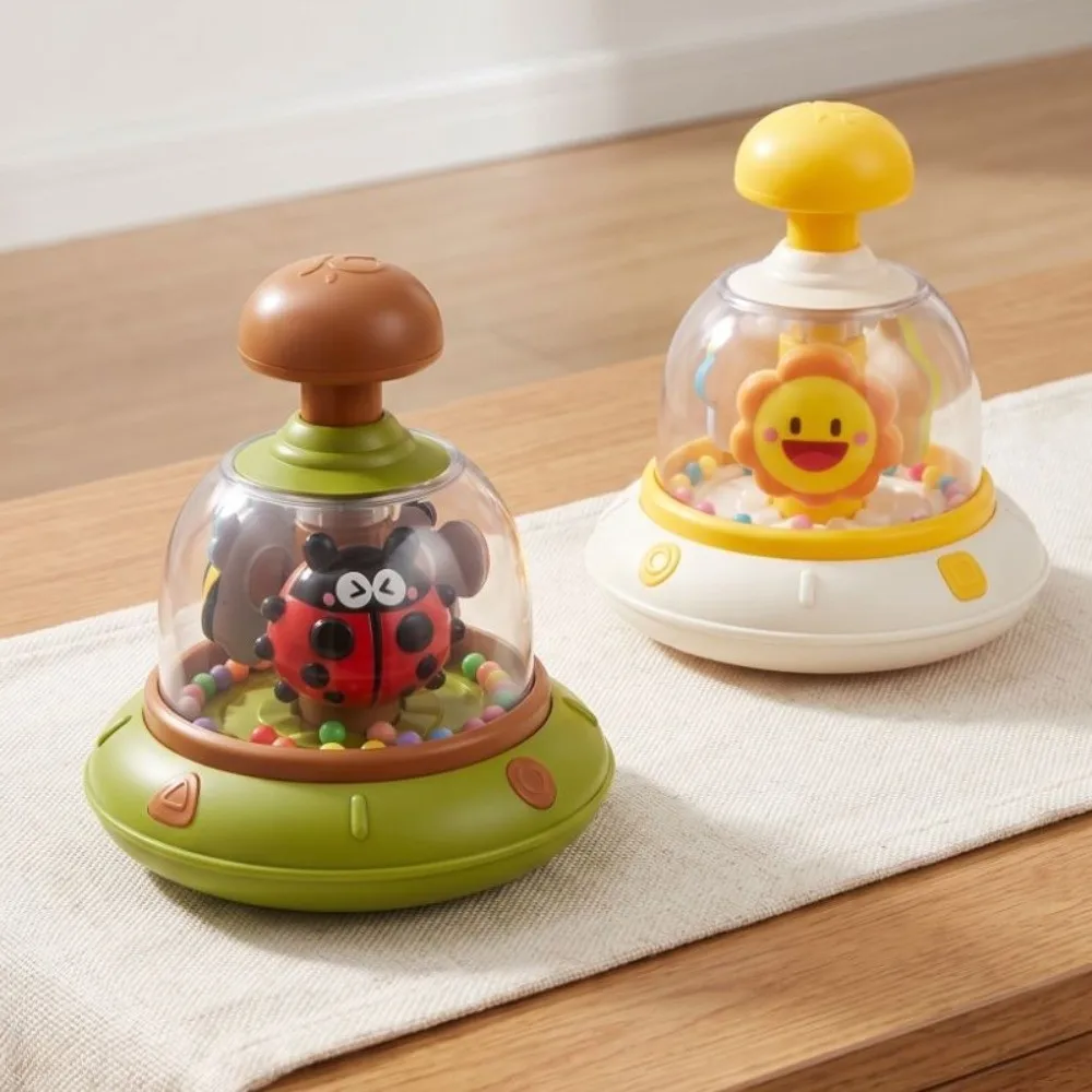Rotating Design Rotating Press Carousel Press Mechanism Portable Size Sensory Carousel Spinning Feature Hand Eye Coordination
