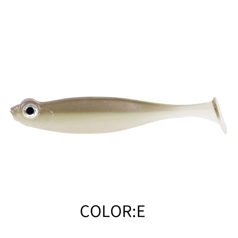 Supercontinent Shad T-Schwanz Angelköder 5 cm/7 cm Angeln Weiche Köder Silikon Künstliche Schwimmen Kunststoff Köder Wobbler