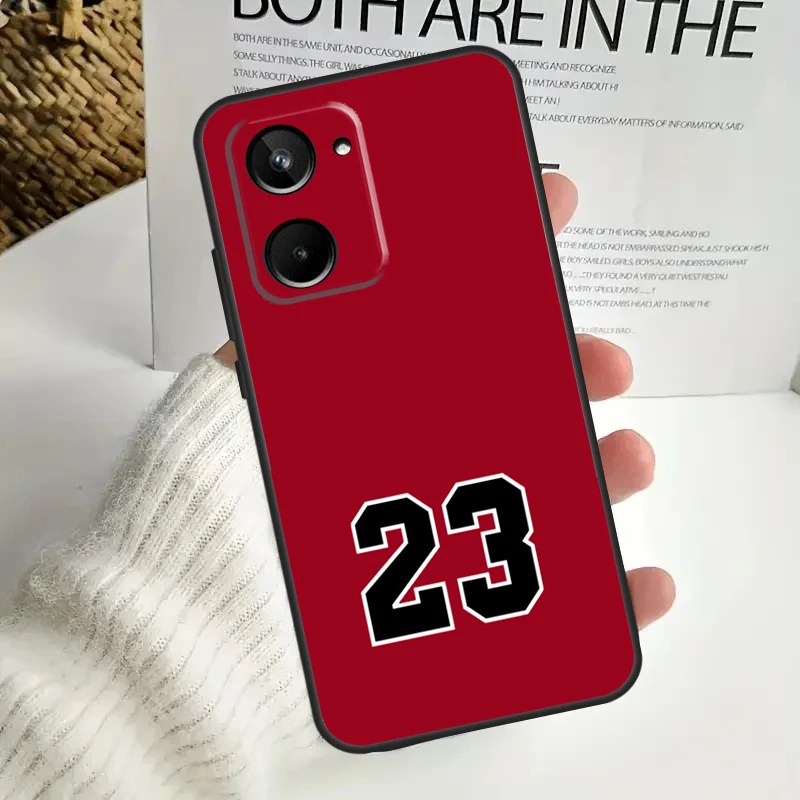 كرة السلة رقم 23 لـ Realme C75 C55 C71 C53 C67 C61 C33 C63 C51 C65 15 GT7 Pro 10 11 12 13 14 Pro Plus Case #4