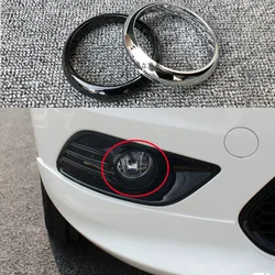 ABS Front Fog Light Lamp Bumper Grille Cover Trim For Ford Focus 2009-2013 For Ford Fiesta 2013-2014 Chrome/Glossy Black