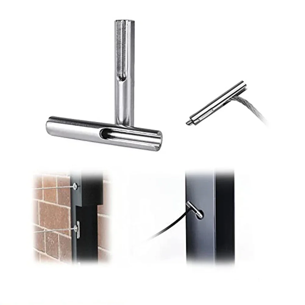 20pcs Fixed Elbow Anchor Terminals Stainless Steel Invisible Terminal For 1/8inch Cable Railing Hardware Accessories