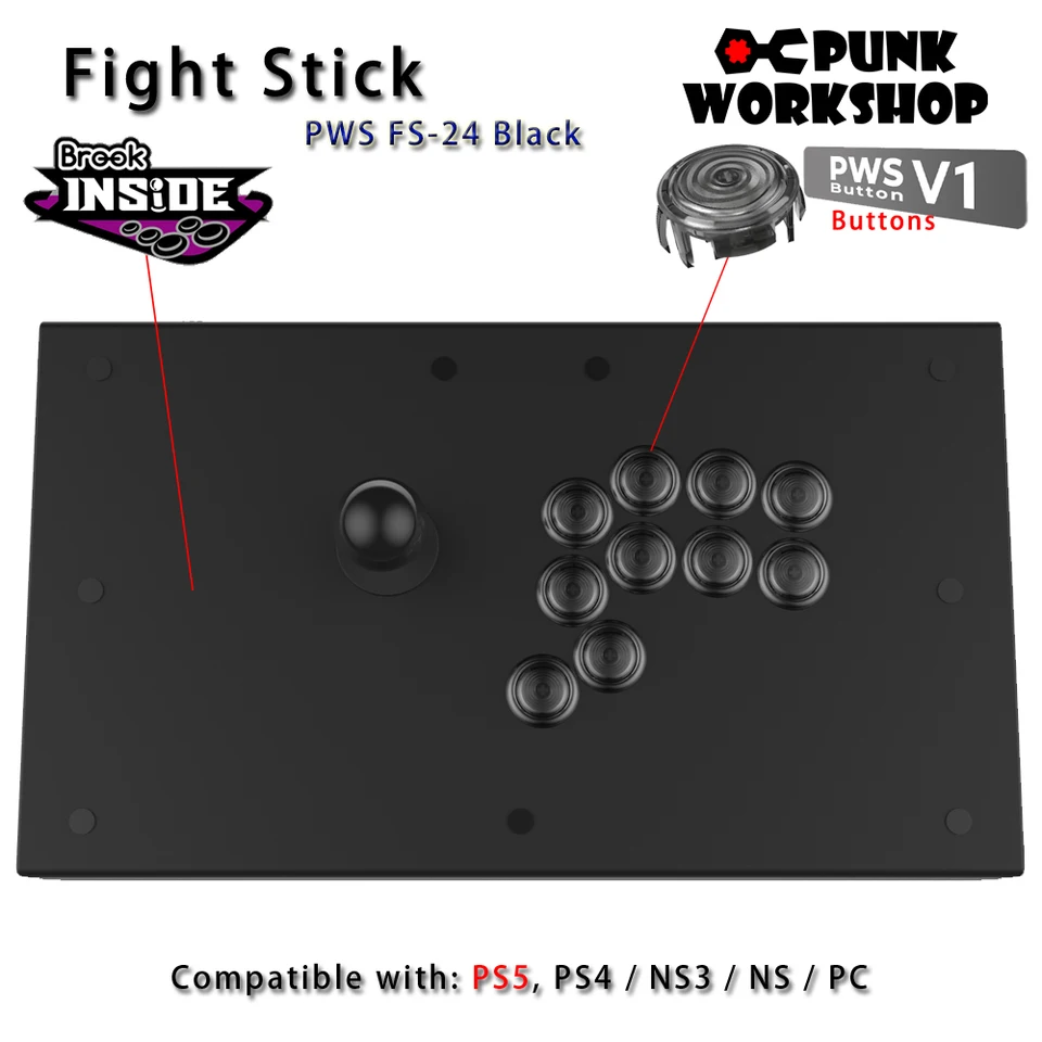 パンクワークショップ ファイトスティック PWS FS-30 PS5 アーケード