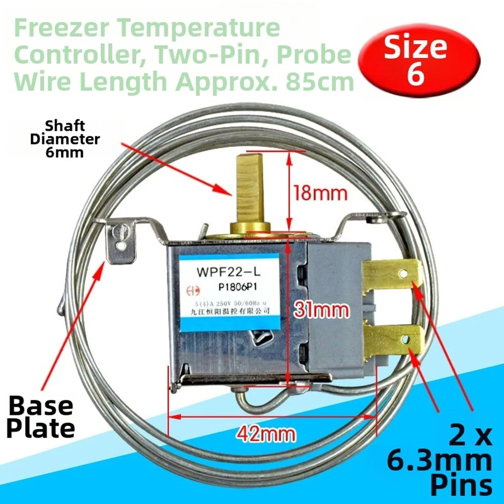 1pc Refrigerator Cooling Unit Thermostat WDF WPF Temperature Control Switch 2pin 3Pin Connectors For Refrigerators Cooling Units