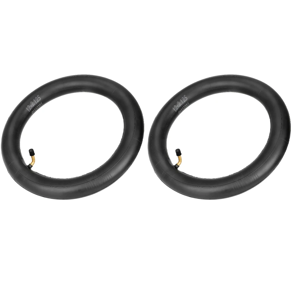 

Electric Bike Replacement Inner Tube for 12x2 125 and 12 5x2 125 Tires Featuring Curved Valve Tip and For Durable Butyl Material
