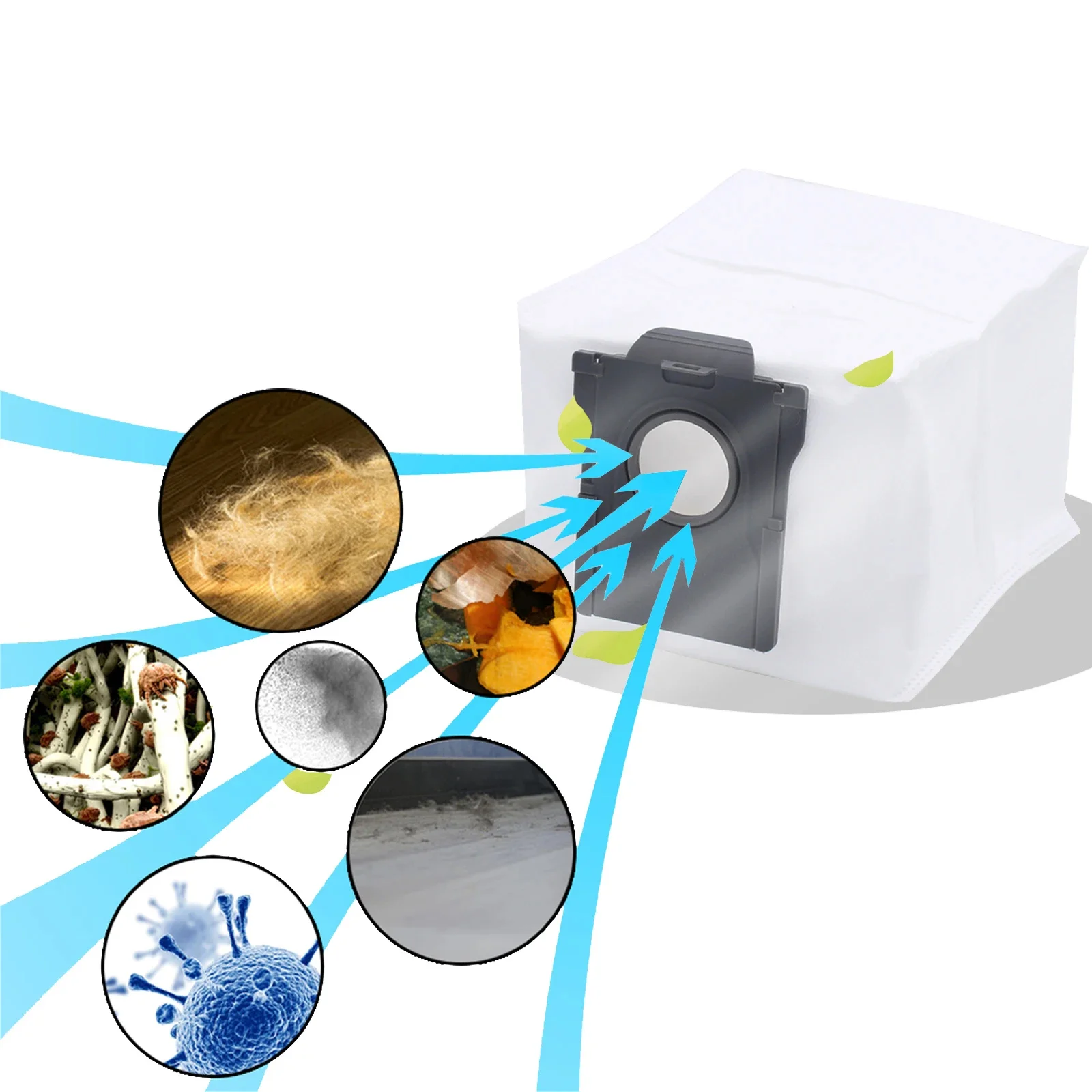 Original dreame x40 ultra/l40 ultra/x50 ultra/l10s pro ultra calor robô vácuo saco de pó sacos substituição acessórios