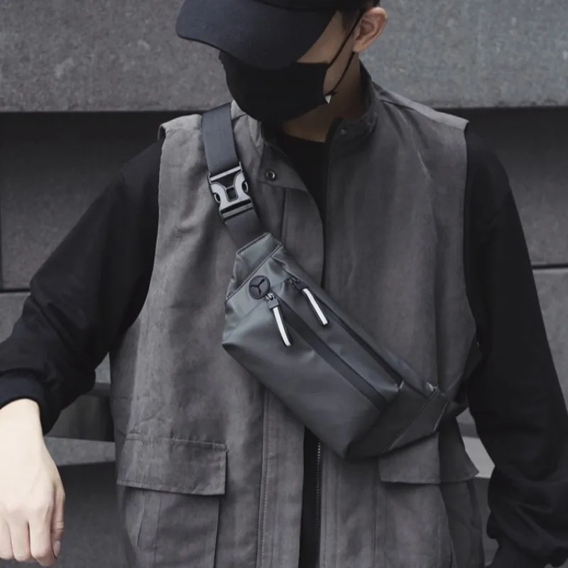 

Мужская поясная сумка через плечо для бега, водонепроницаемые нагрудные сумки для путешествий, прогулок, велоспорта, тренировок, спортивных карманов