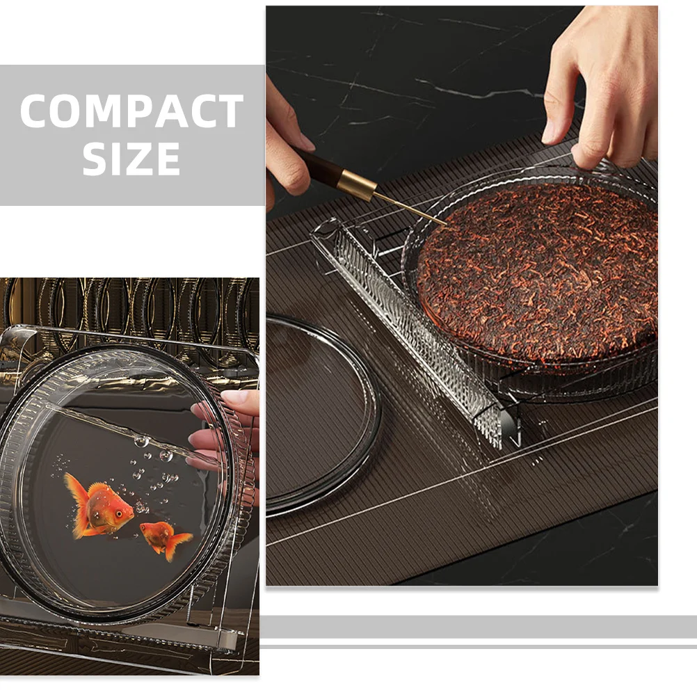 

Tea Cake Shelf Elegant Simple Display Stand Material Fine Workmanship Long Lasting Chainese Tea Cake Holder