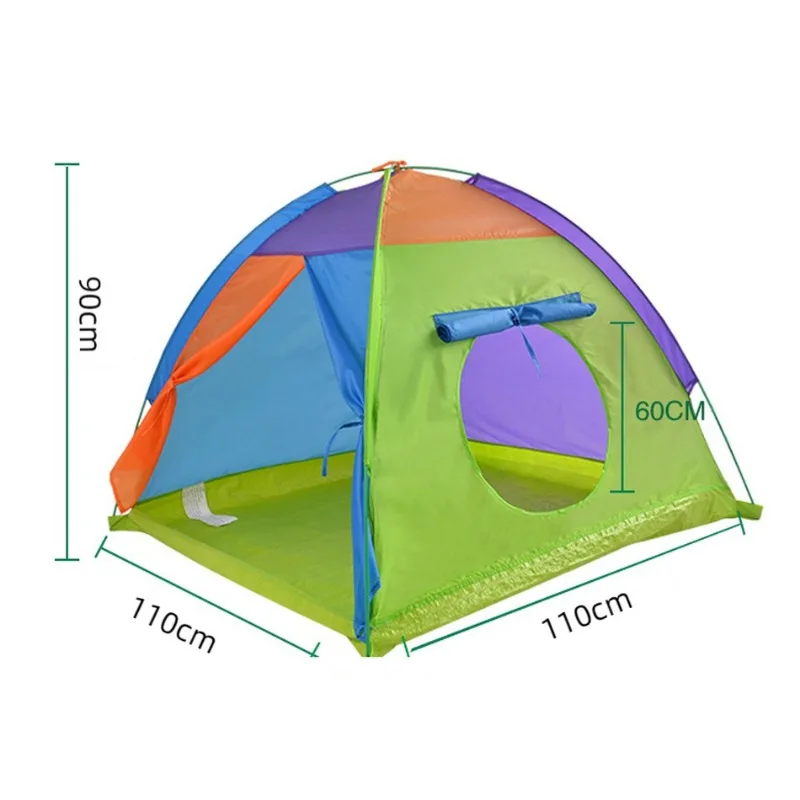 1,1 M Tragbare Kinder Zelt Falten Kinder Zelte Tipi Baby Spielen Haus Große Mädchen Junge Prinzessin Schloss Kind Zimmer decor Baby Geschenk