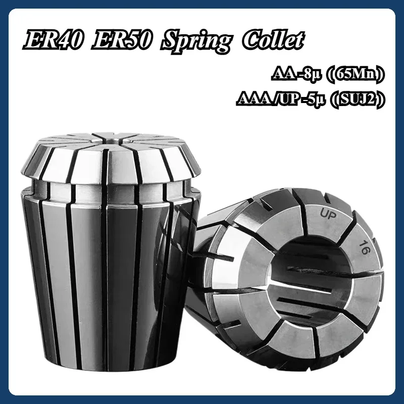 ER50 ER40 ER50 2mm 8mm 12mm 20mm 34mm Spring Collet High precision ER Collet Set For CNC Engraving Machine Lathe Mill Tool