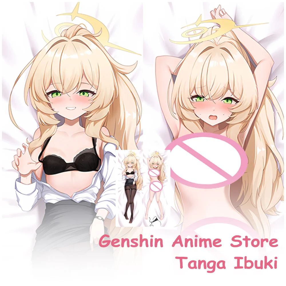 

Dakimakura Cartoon Tanga Ibuki Hugging Body Pillowcase Cosplay Props Double-Sided Printed Blue Archive Otaku Cushion Covers