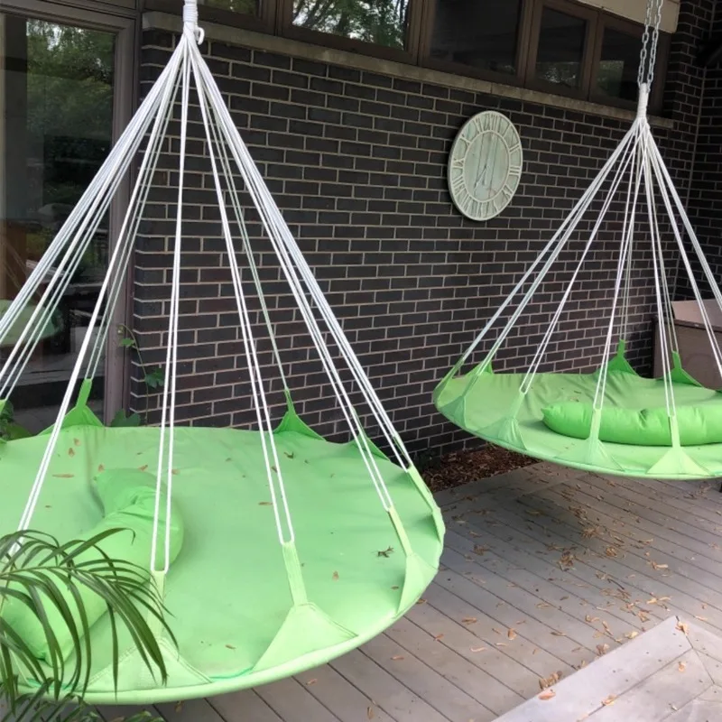 Portable Fashion Hanging Hammocks Courtyard Adult Leisure Comfortable Stable Swing Hammock Exquisite Rest Outdoor Furniture