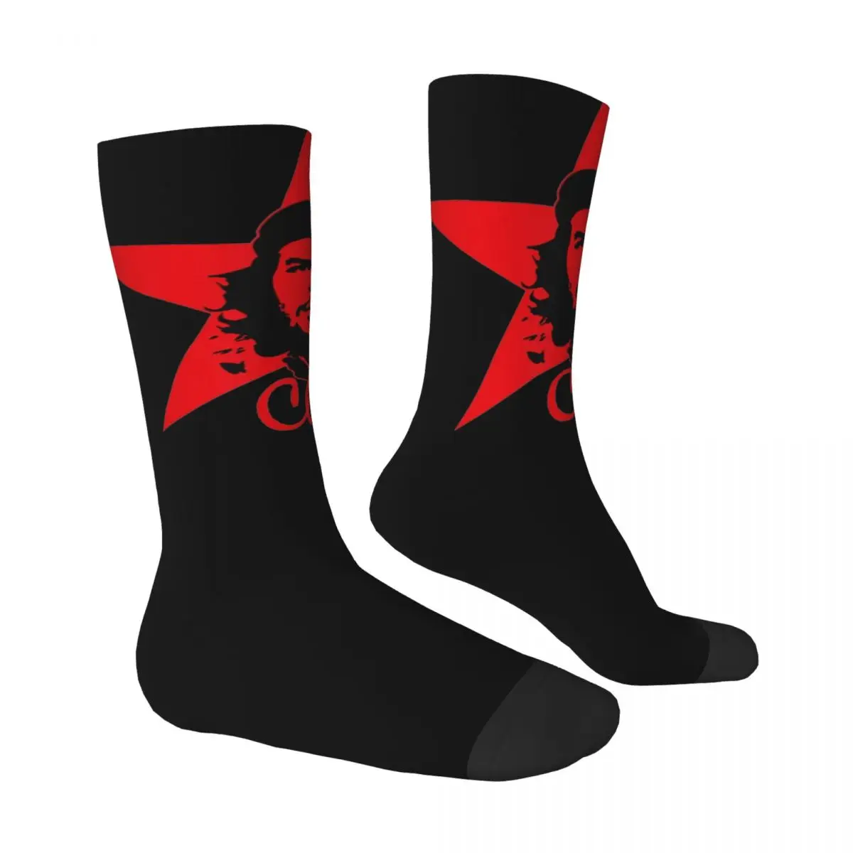 Che Guevara Cuba Socks Vintage Cuban Gothic Stockings Autumn Anti Skid Unisex Men Socks High Quality Design Outdoor Sports Socks