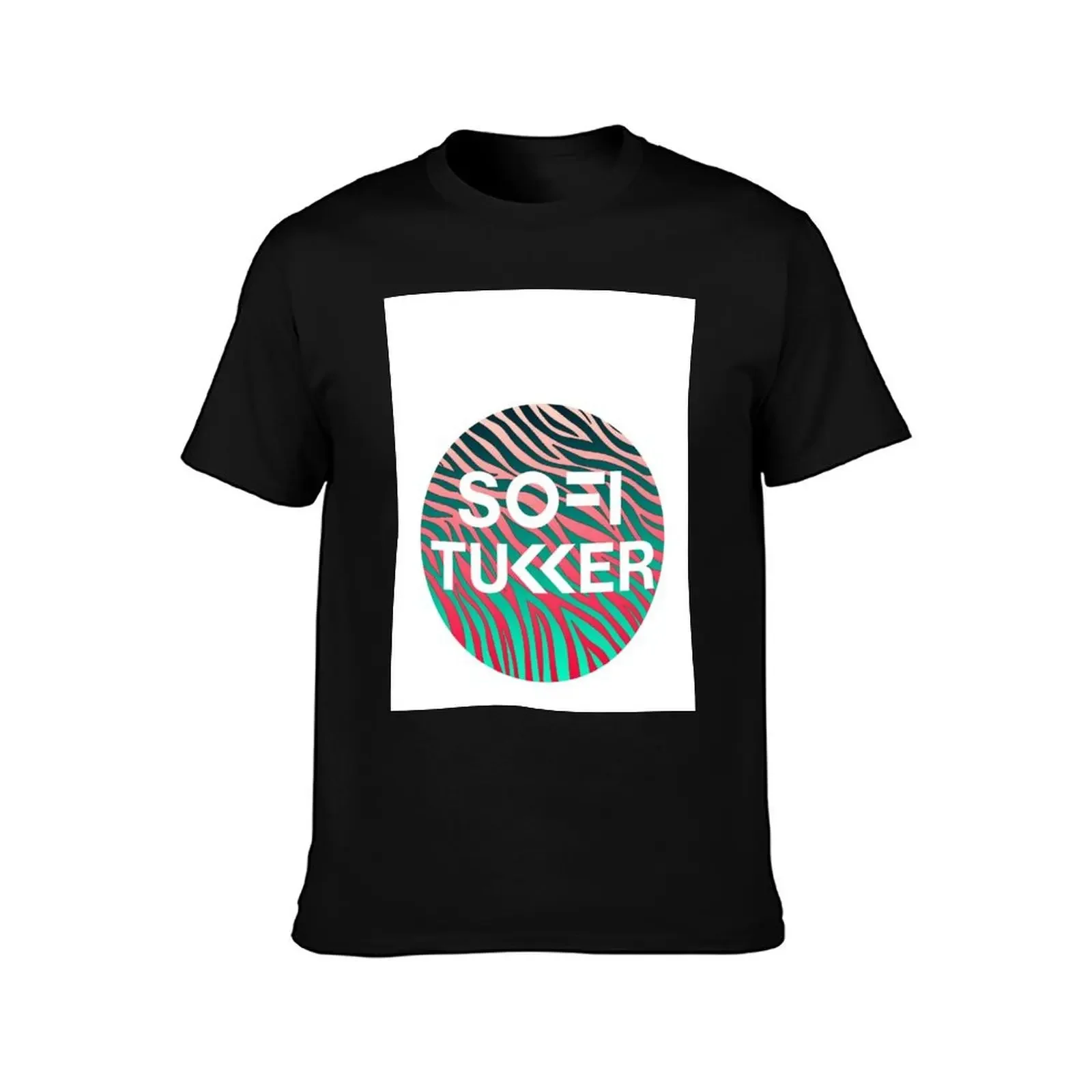 Sofi Tukker Zebra Circle (Rosy Zebra) T-Shirt tees graphics Men's t-shirts