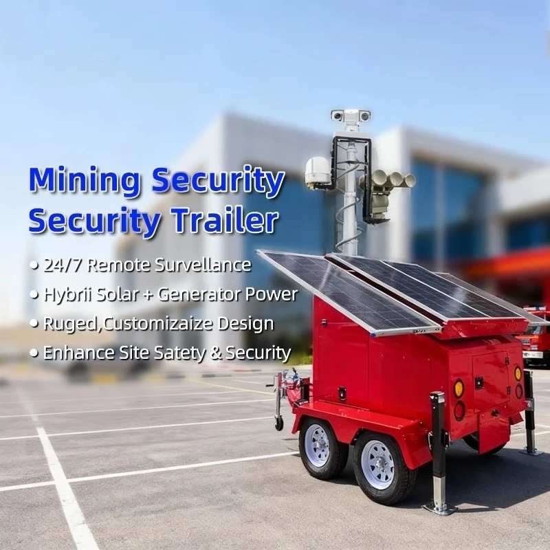 Source Factory Mobile Solar Light Tower Long Battery Life Movable Light Tower Solar Solar Powered Security CCTV Trailer
