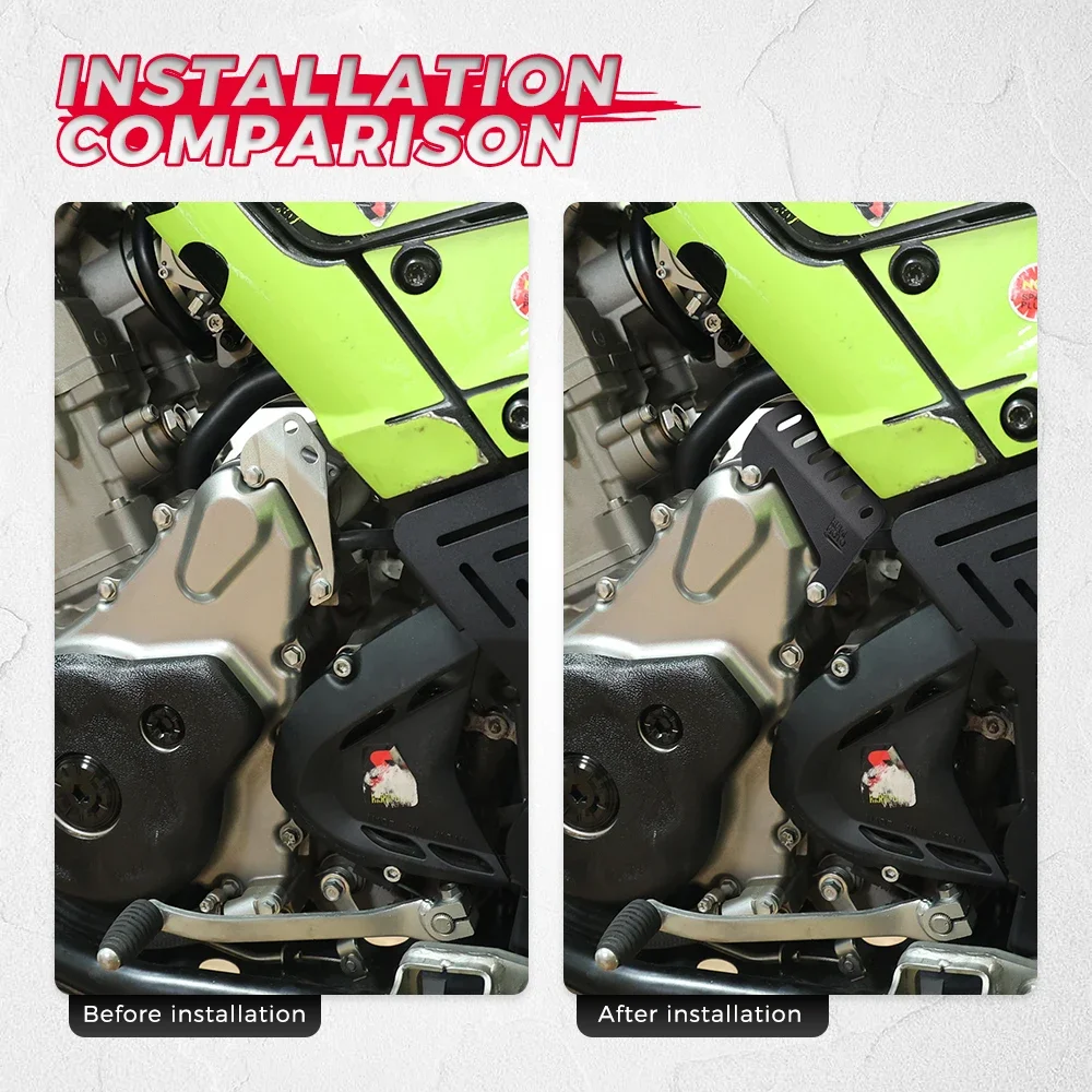 Capa protetora superior do motor compatível com yamaha raptor 700 2006-2025 raptor 700r 2009-2025 acessórios de cobertura de ferro