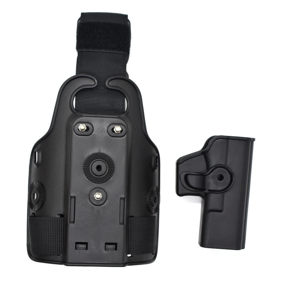 Hunting Drop Leg Gun Holster Tactical Pistol Thigh Leg Holster Case For G 17 19 Colt 1911 Beretta M9 PX4 Storm