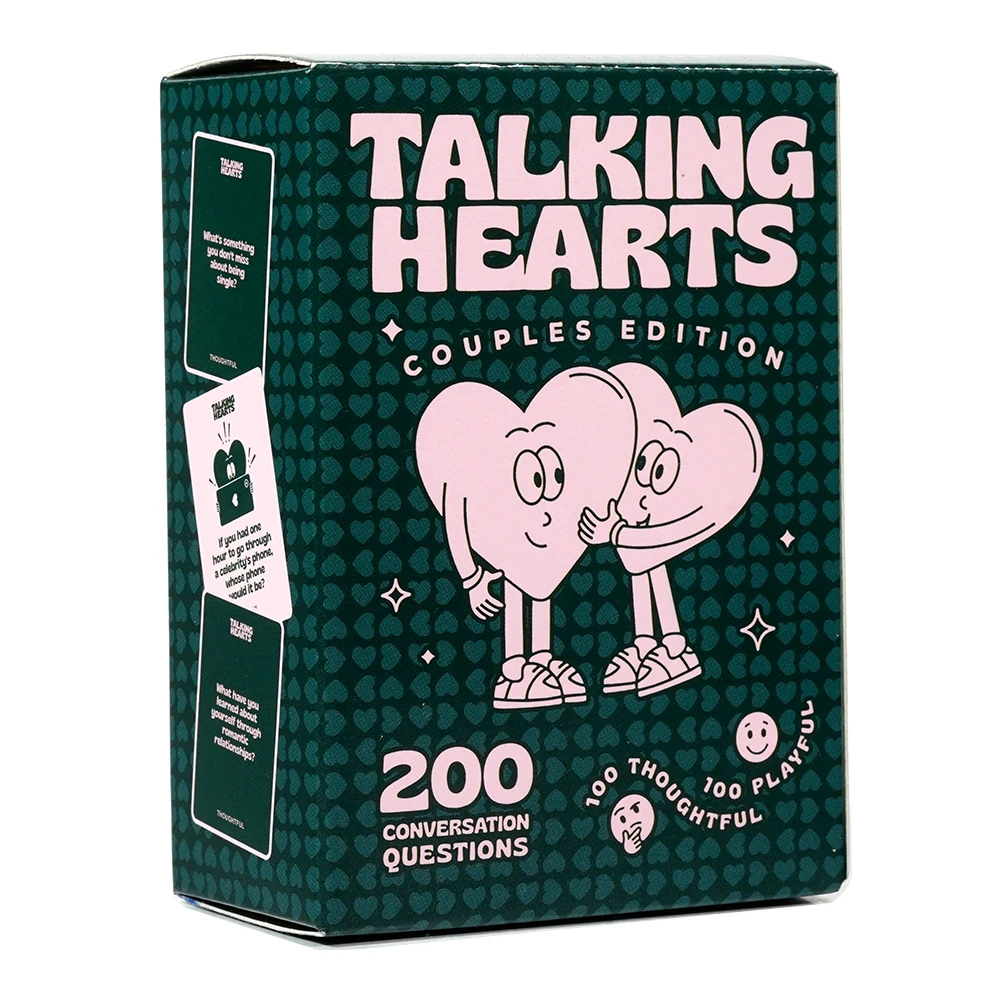 Talking Hearts Conversation Cards Couple Card Game for Date Nights Travel Adventures Great Valentine\'s Gift for Couples