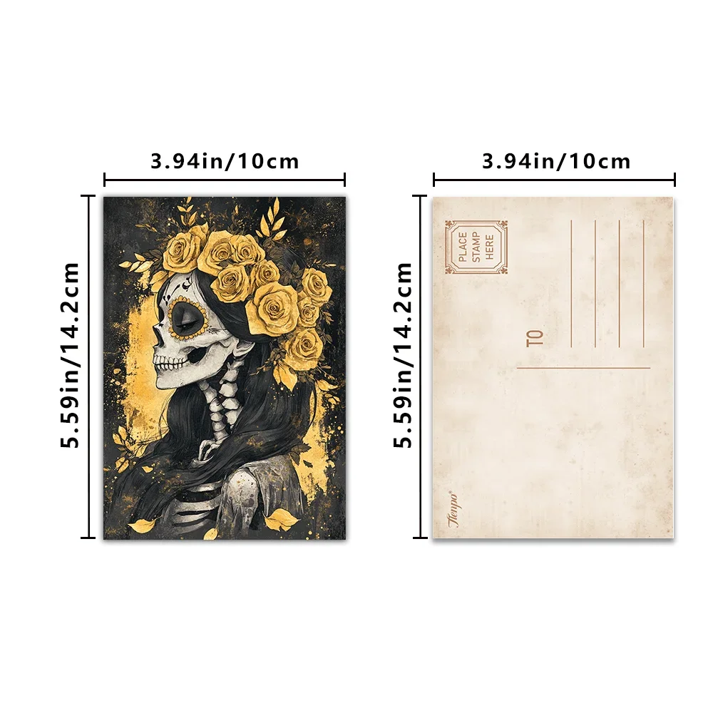 32pcs, Gothic style animals, postcards, decorations/greeting cards/postcards, high-definition printing, collectible and mailable