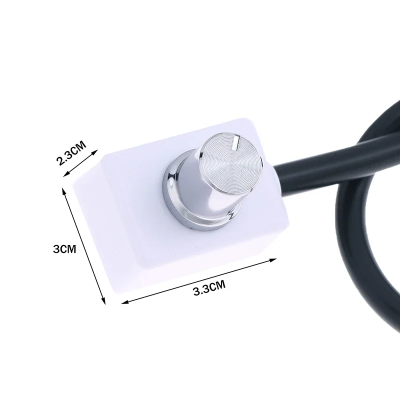 Flicker Free DC 0-10V/1-10V Mini Knob Dimmer PWM Controller Rotary Brightness Adjustment For LED Grow Light Fixtures With Switch
