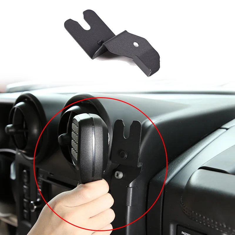 Car walkie-talkie bracket, fixed anti-shake metal accessories in the car, smooth control, suitable for 03-07 Hummer H2