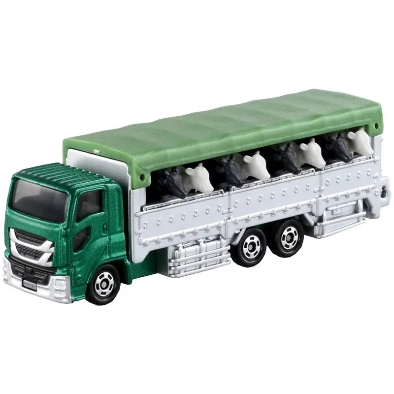 TAKARA TOMY TAKARA 139 modello in lega di camion da trasporto mucca, collezione di giocattoli decorativi per bambini, per regali di Natale per bambini