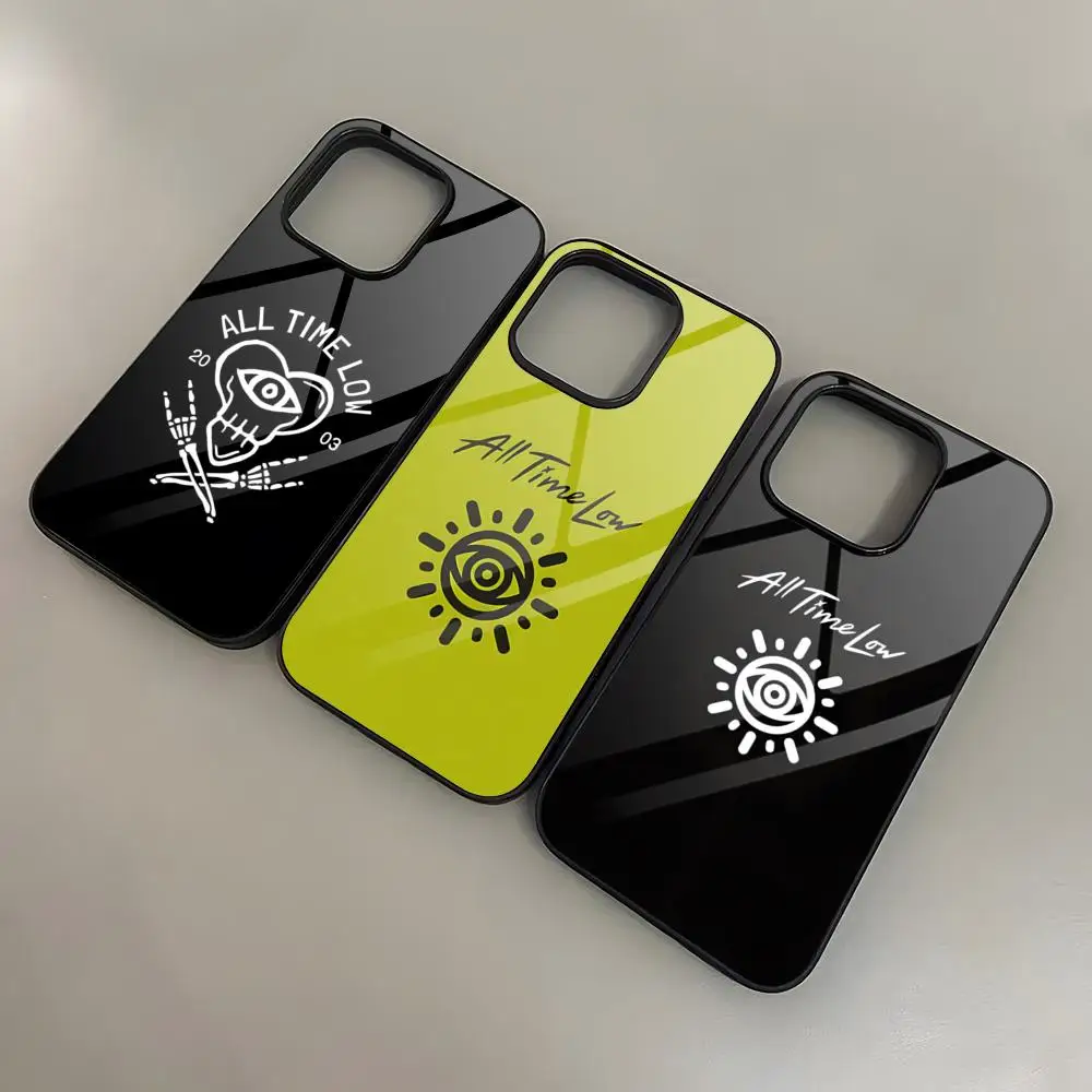 

Чехол для телефона All Time Low Rock Band для 16 Pro Max Iphone 15 Pro Max 14 12 11 13 Mini 8 7 Plus X Xs XR PC + чехол из ТПУ