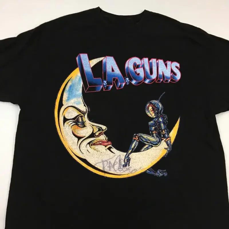 La Guns 20S Man In The Moon T Shirt Black S 5Xl