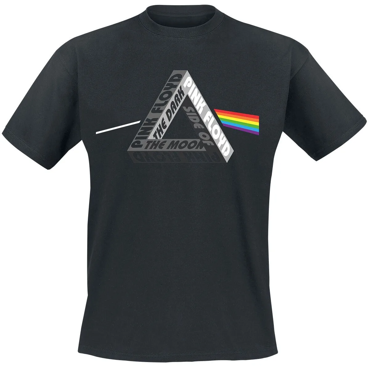 تي شيرت Pink Floyd Dark Side Prism لمحبي Rock الذين يحبون التصميم الفني للفرقة في ملابس غير رسمية #1