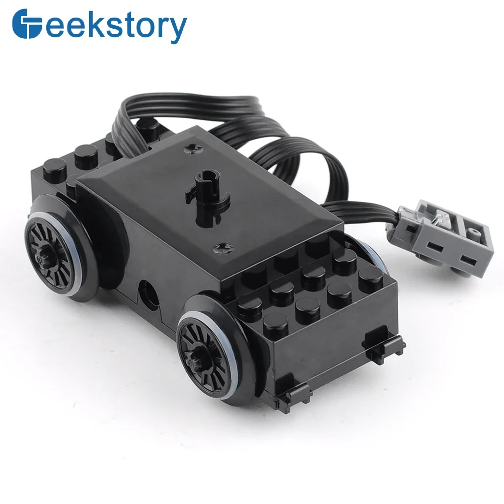 محرك مسار قطار MOC مع محور عجلة لوظائف الطاقة والأجزاء التقنية وكتل البناء والليجويدز #3